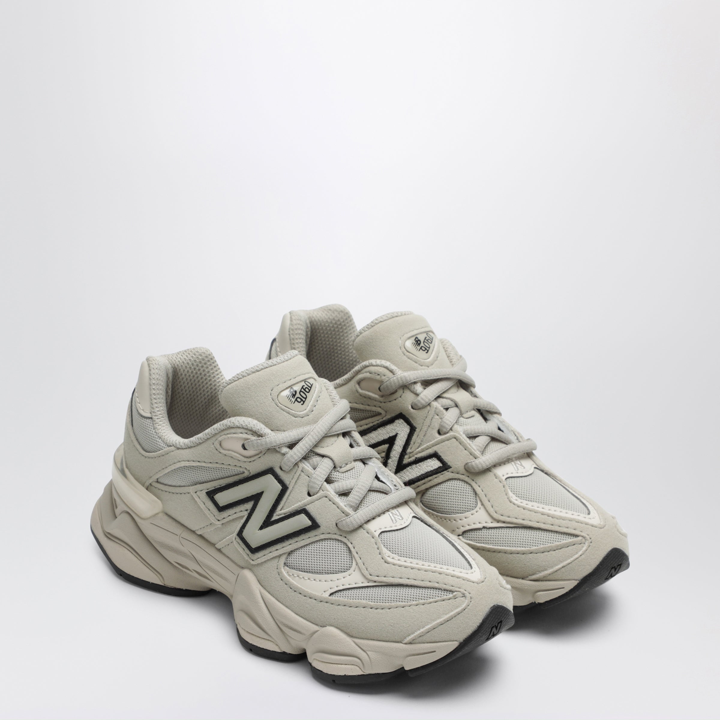 New Balance 9060 Shipyard/Linen Sneakers in mesh and suede