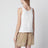 White linen top with embroidery
