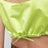 Top pistache en duchesse de soie