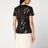 Top con paillettes color prugna