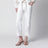 Pantaloni Alison kick flare in denim di cotone bianco