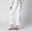 Pantaloni Alison kick flare in denim di cotone bianco