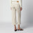 Écru corduroy capri trousers
