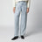 Iniza pleated jeans in light blue denim