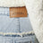 Iniza pleated jeans in light blue denim