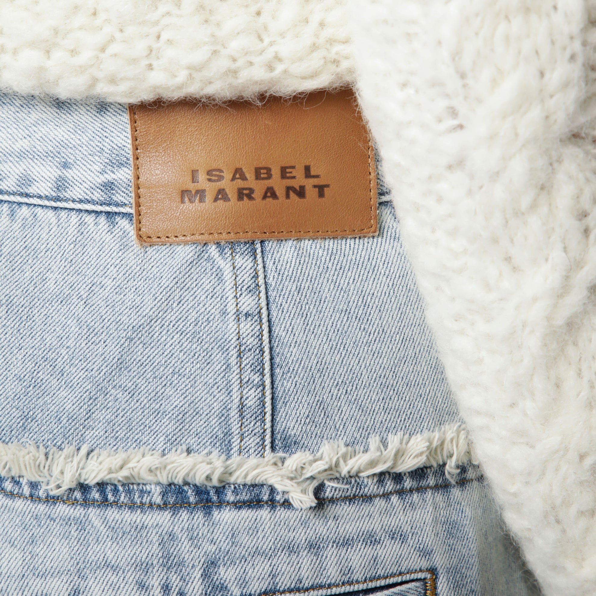 Iniza pleated jeans in light blue denim
