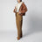Jean barrel Lisha en denim de coton bronze