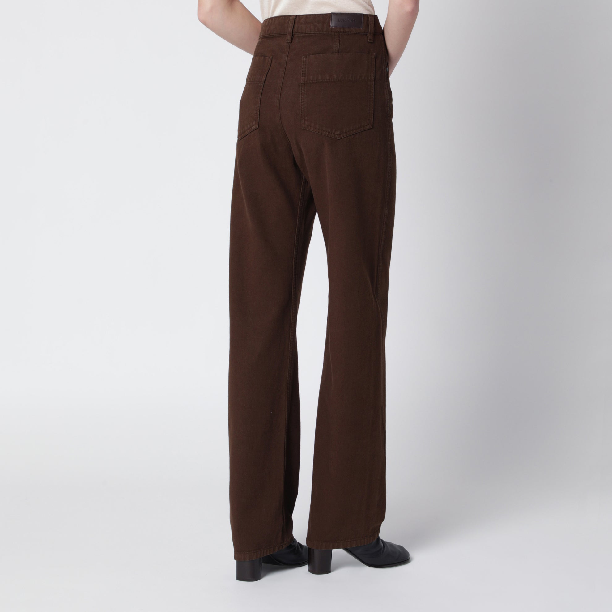 Brown twill trousers
