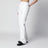 Jeans a vita alta con cintura in denim bianco