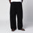 Pantalon ample en coton noir