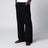 Pantalon ample en coton noir
