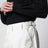 Powder white cotton trousers