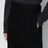 Schwarze Baumwollhose mit Gürtel