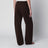 Braune Baumwollhose mit Gürtel