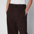 Braune Baumwollhose mit Gürtel