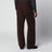 Braune Baumwollhose mit Gürtel