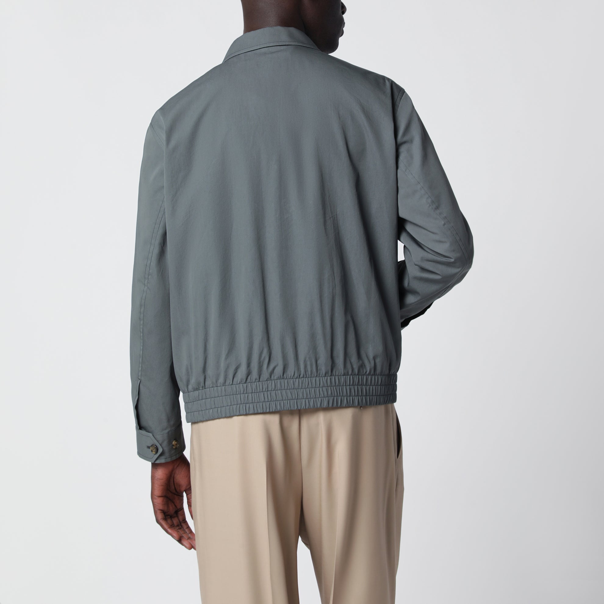 Veste Zippée En Coton Et Soie