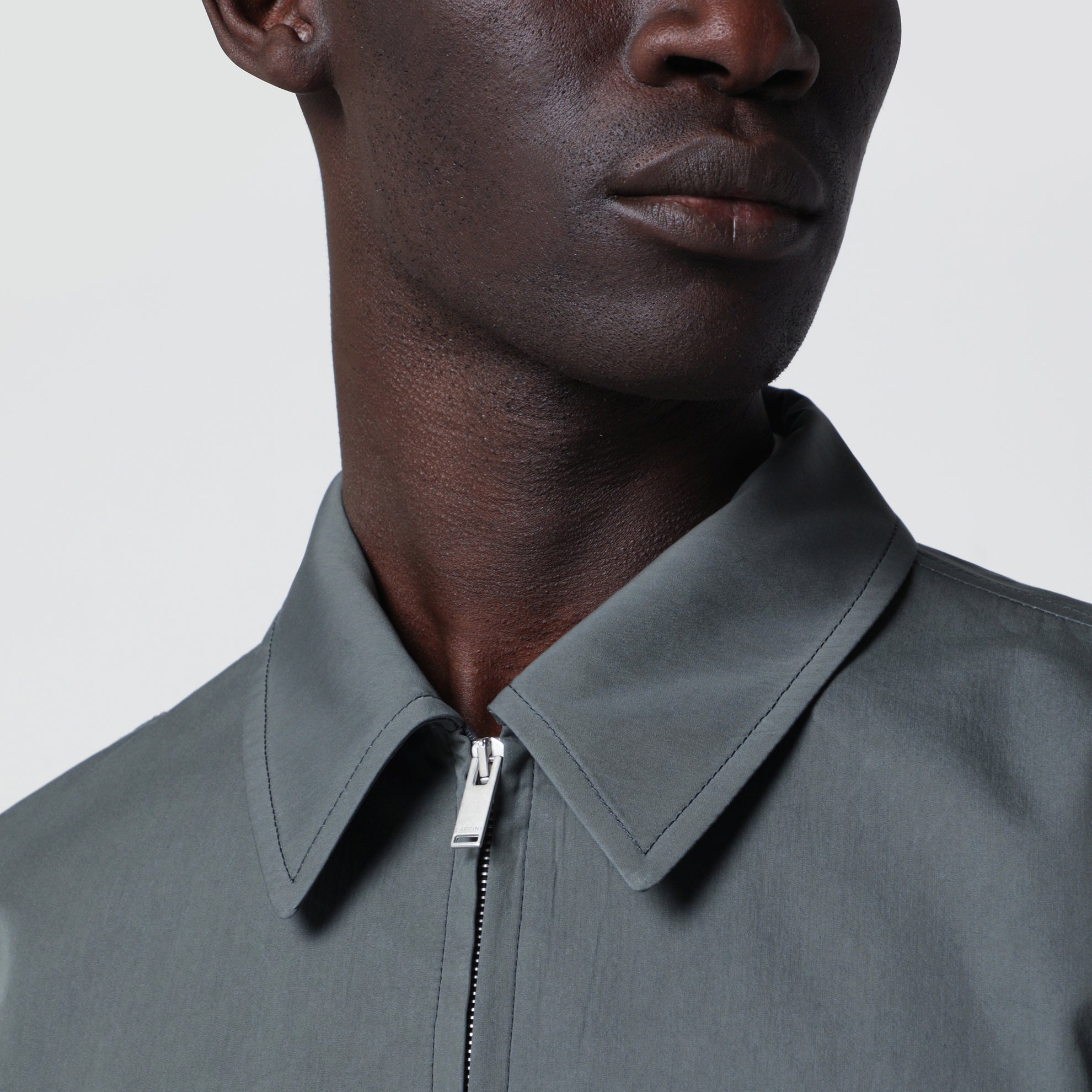 Veste Zippée En Coton Et Soie