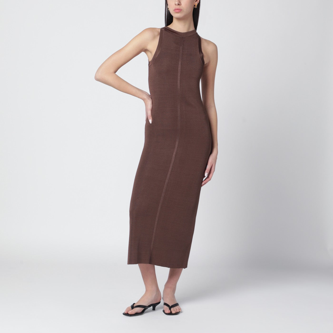 Brown Pablo knitted dress
