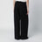 Pantalone ampio Ripley nero in misto lana