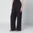 Dark brown fringed trousers