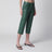 Olivet wide-leg faux leather pants in green