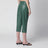 Olivet wide-leg faux leather pants in green