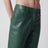 Olivet wide-leg faux leather pants in green