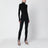 Black leggings with slits