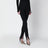 Black leggings with slits
