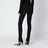 Black leggings with slits