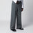 Pantalone grigio in cotone e seta