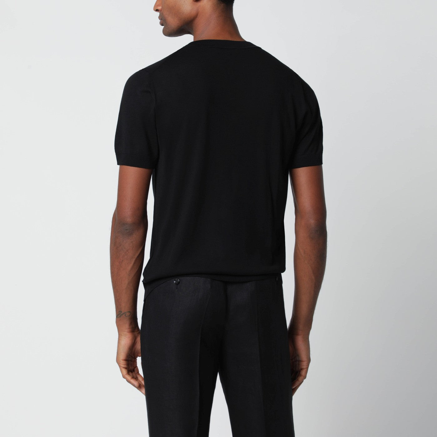 Schwarzer Pullover aus Wollmischung