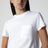 White cotton jersey T-shirt