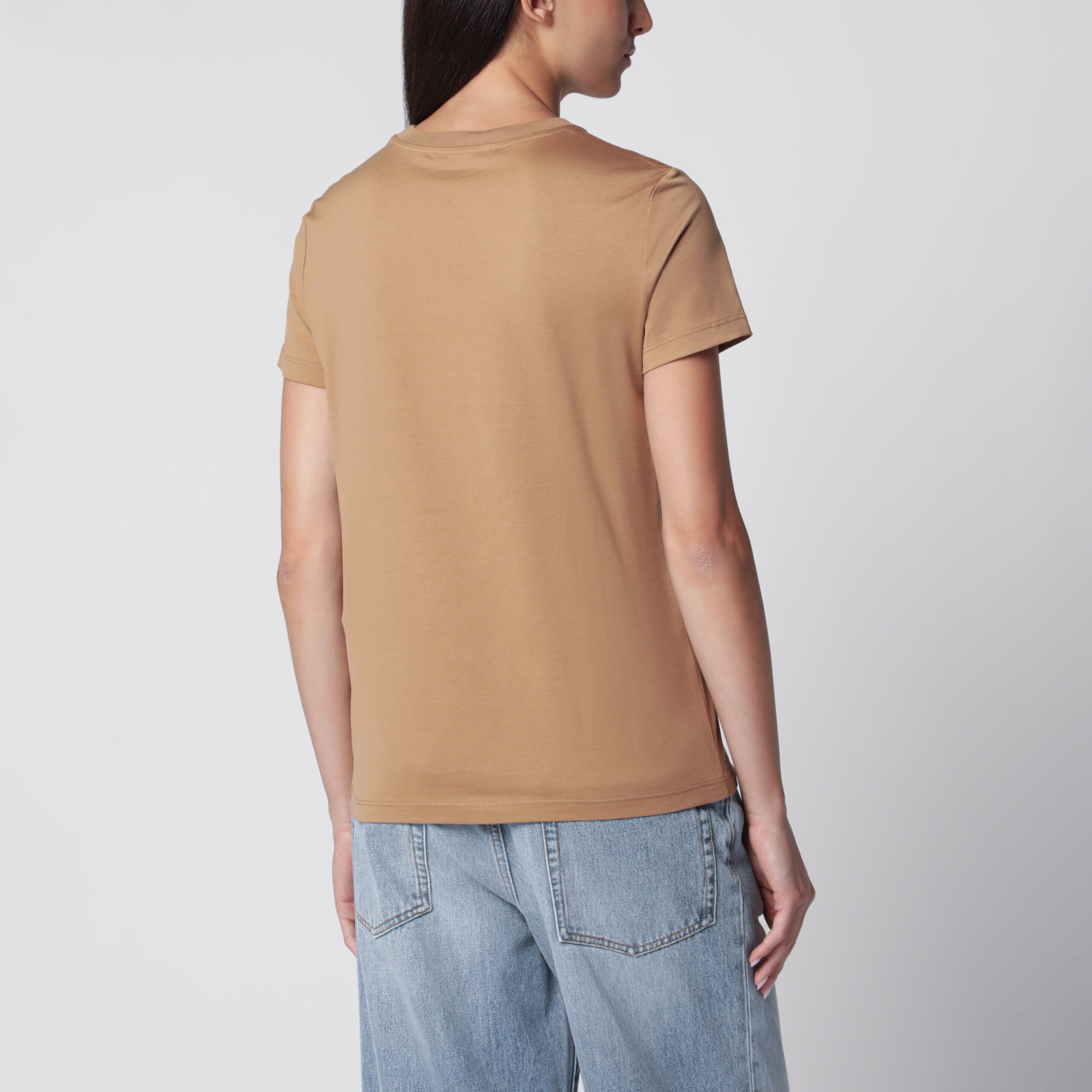 Max Mara Camel cotton jersey T-shirt | TheDoubleF