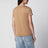 Camel cotton jersey T-shirt