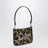 Leopard-print pouch in fur-effect fabric
