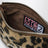 Leopard-print pouch in fur-effect fabric