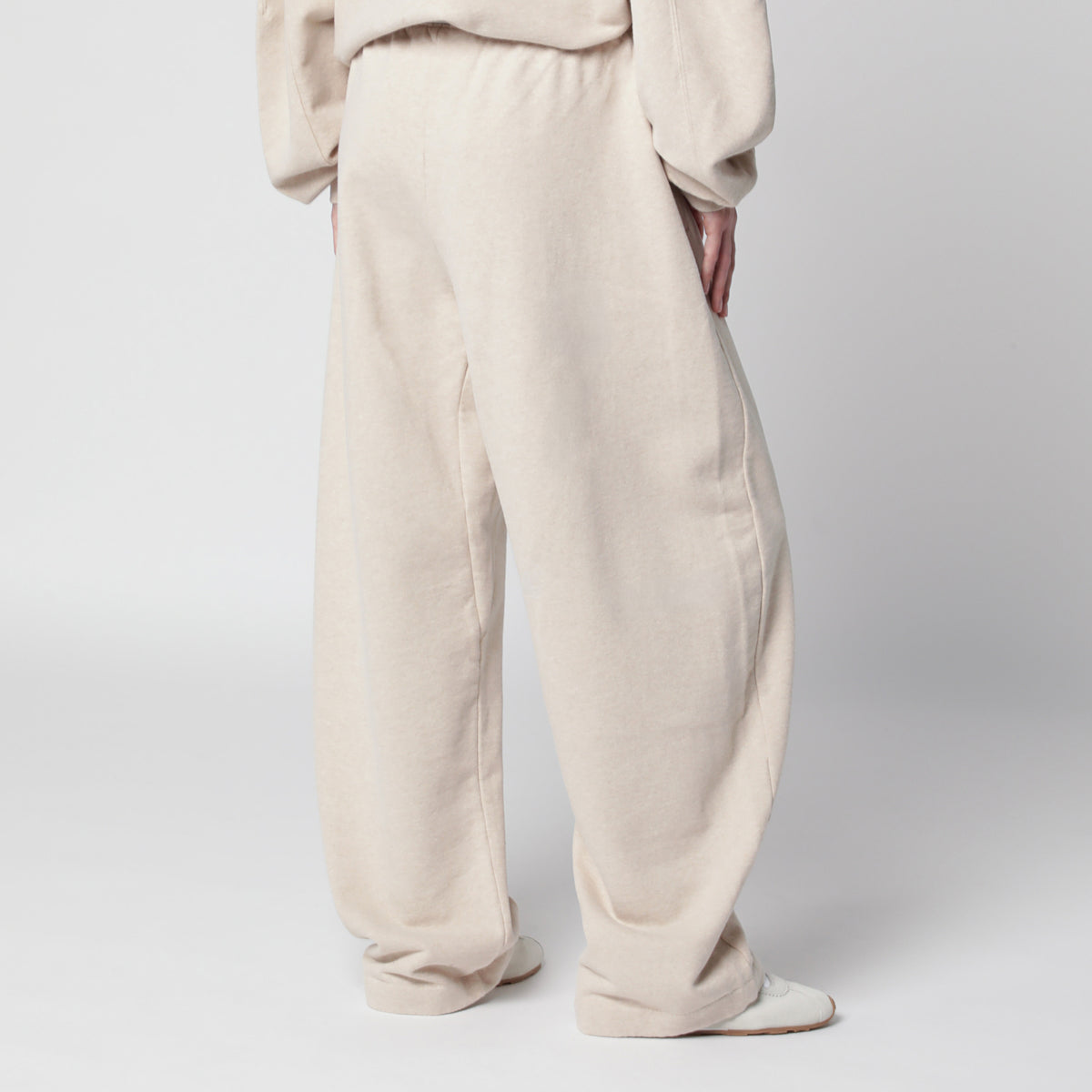 Pantalone jogging Gros Grain beige in cotone