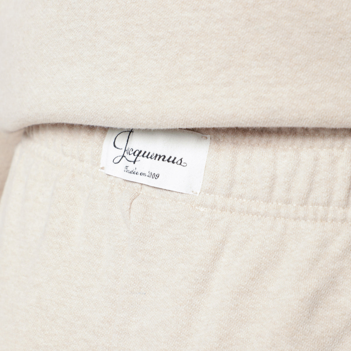 Pantalone jogging Gros Grain beige in cotone