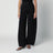 High-waisted black denim jeans