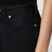 High-waisted black denim jeans