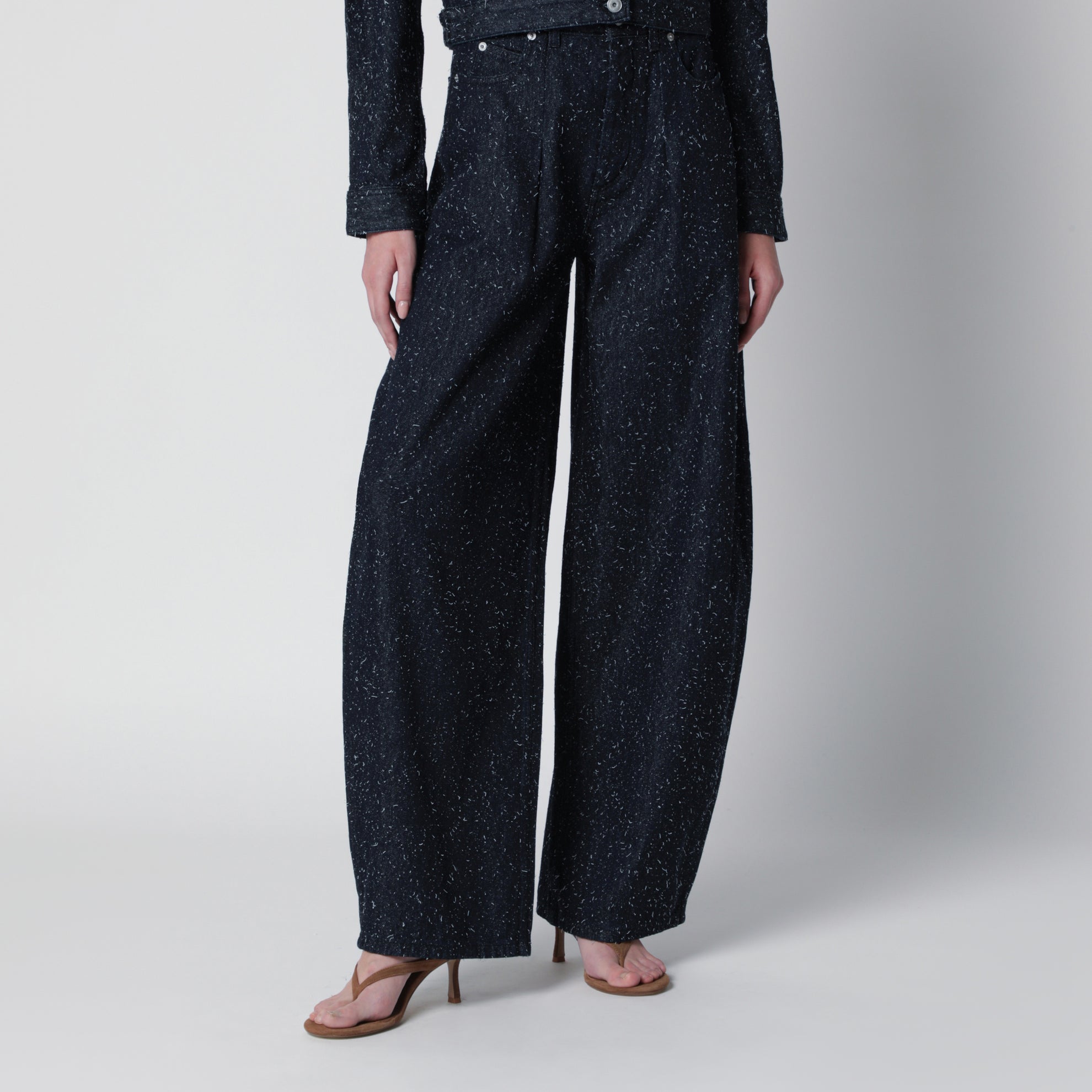 Jeans blu navy in denim de-Nîmes Ovalo