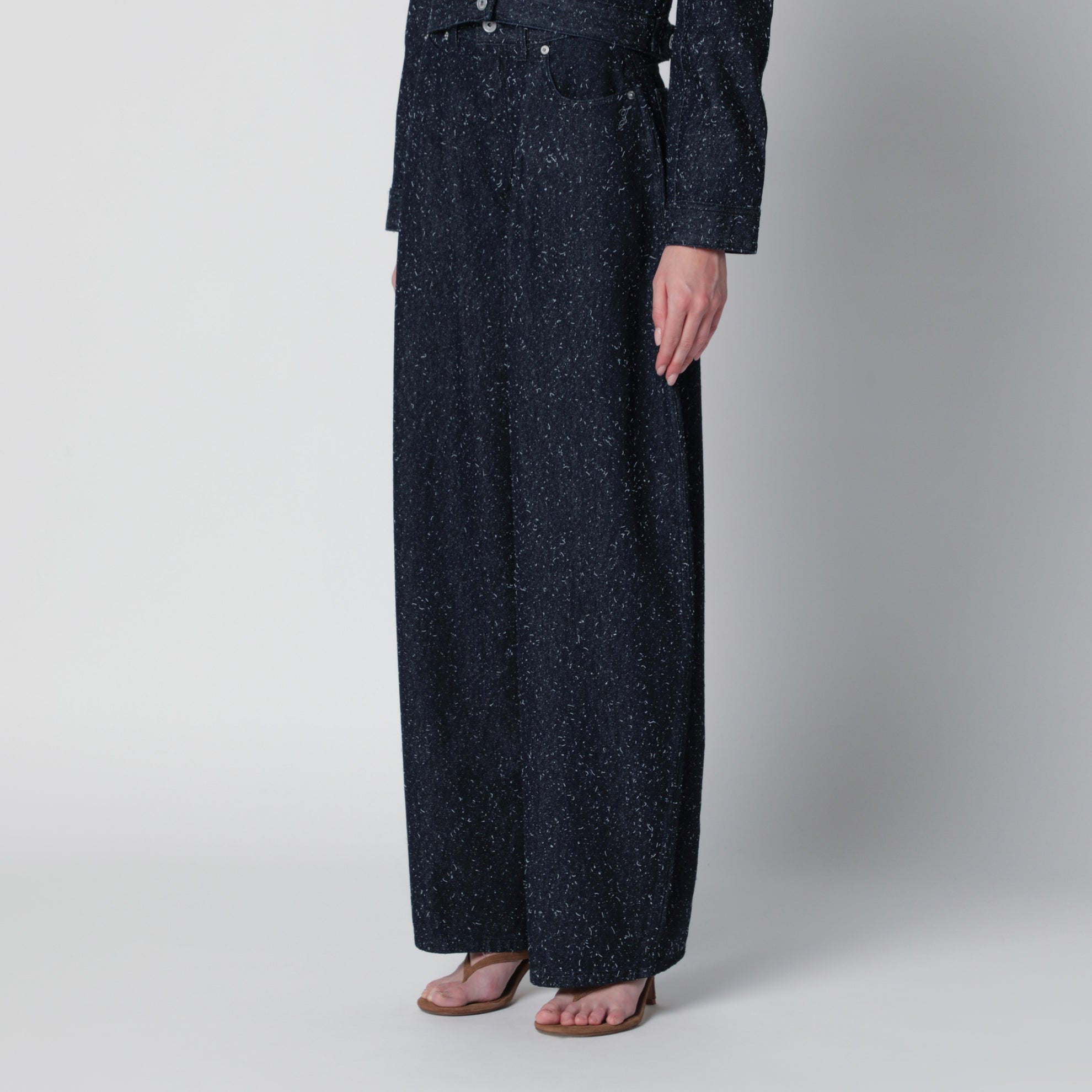 Jeans blu navy in denim de-Nîmes Ovalo