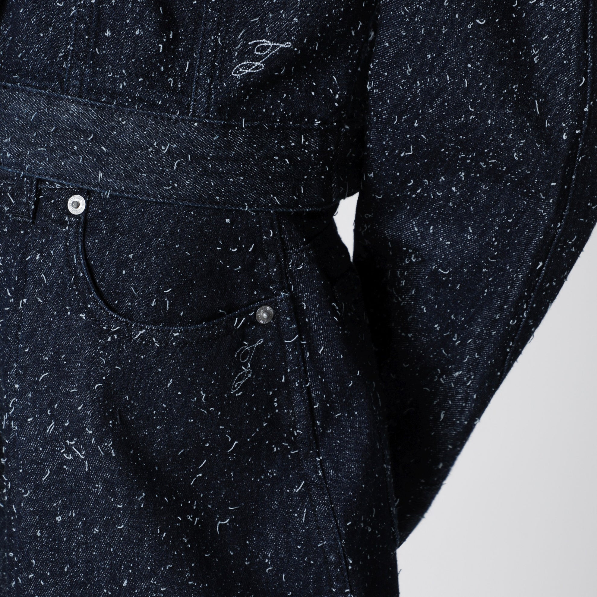 Jeans blu navy in denim de-Nîmes Ovalo