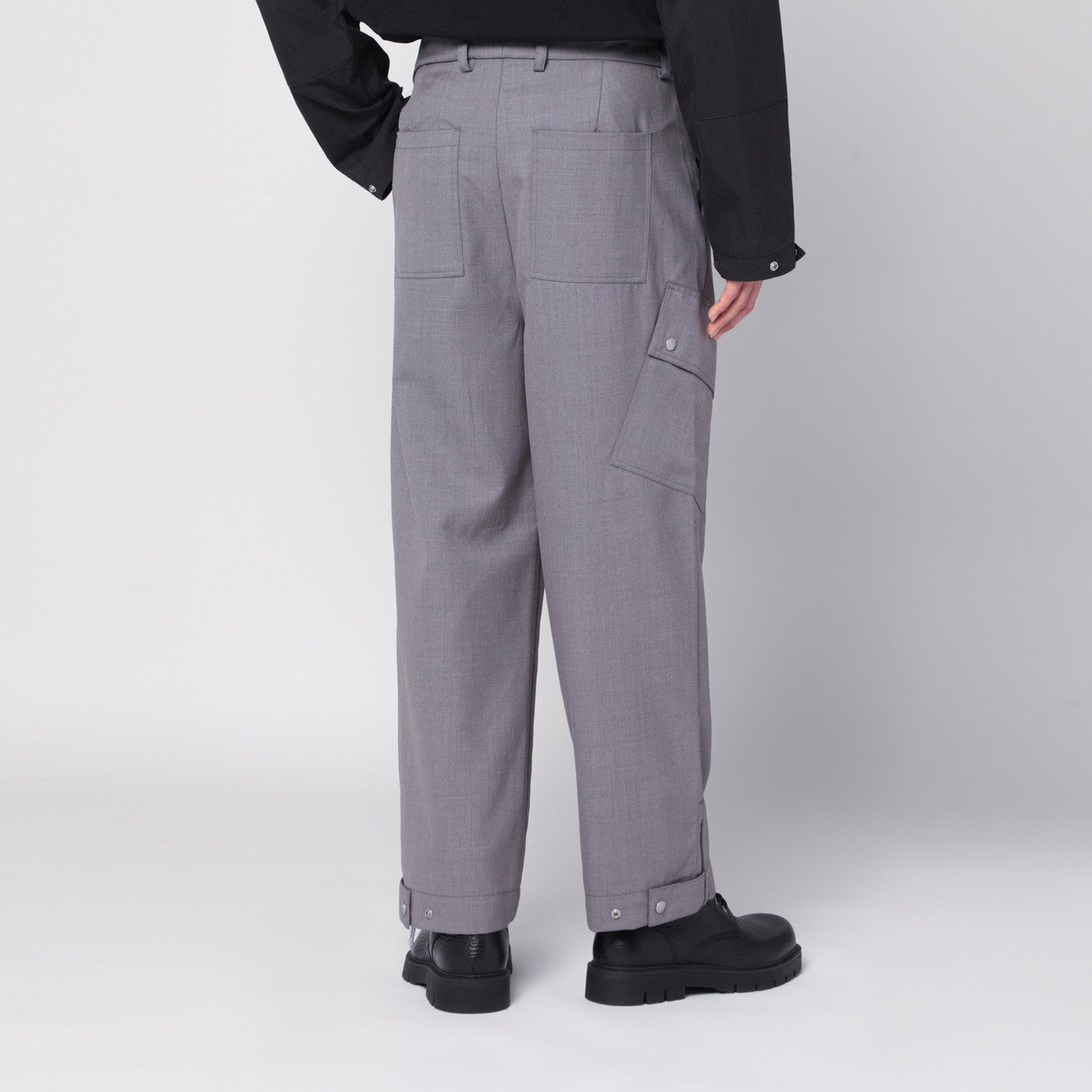 Peacemaker grey wool-blend trousers