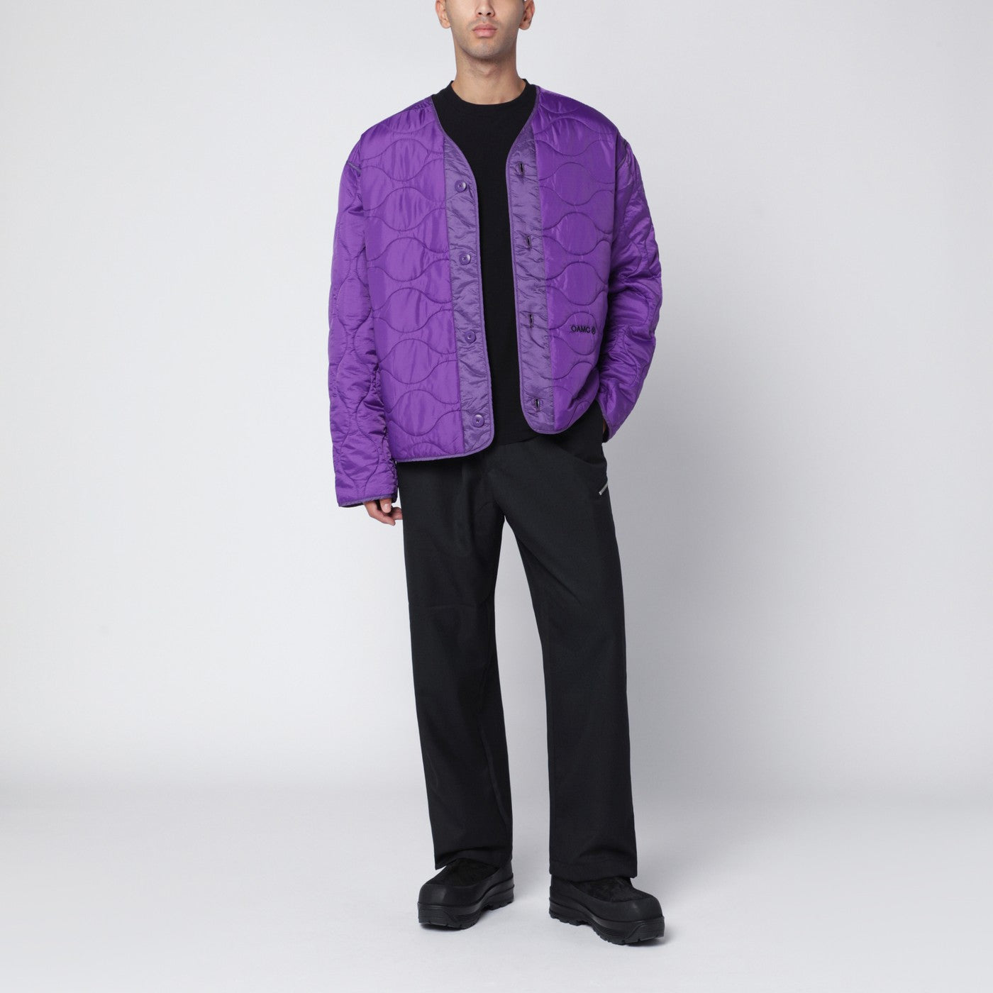 ジャケット・アウター OAMC x LOUVRE OMBRES COMBAT LINER Jacket OAMC Purple Combat Liner jacket | TheDoubleF