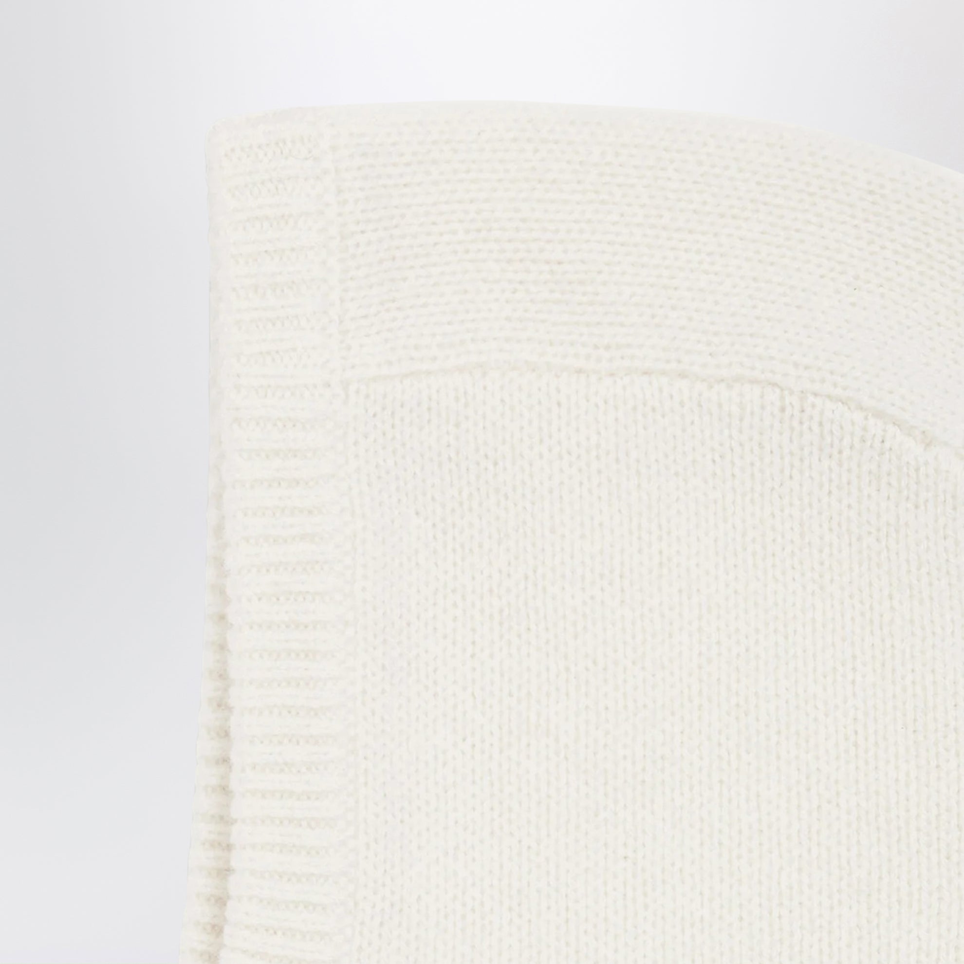 Balaclava blanc lait en cachemire
