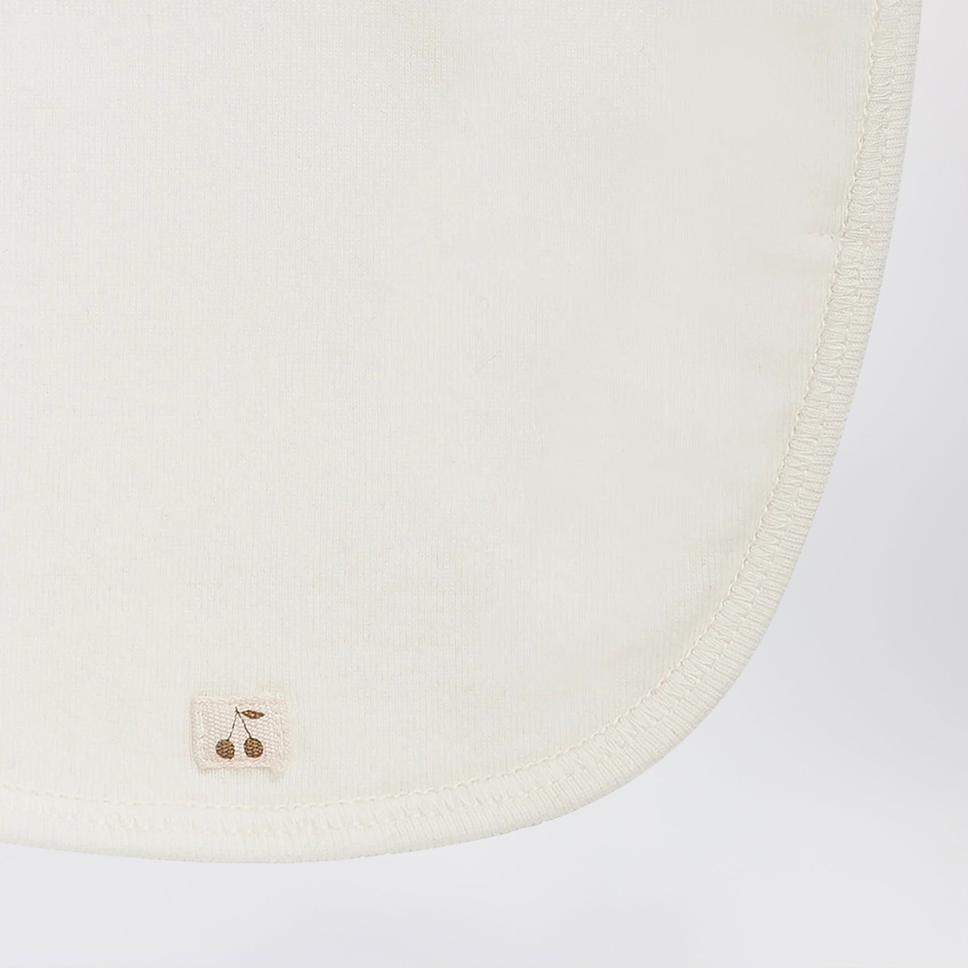 Bavoir Pebio blanc lait en coton