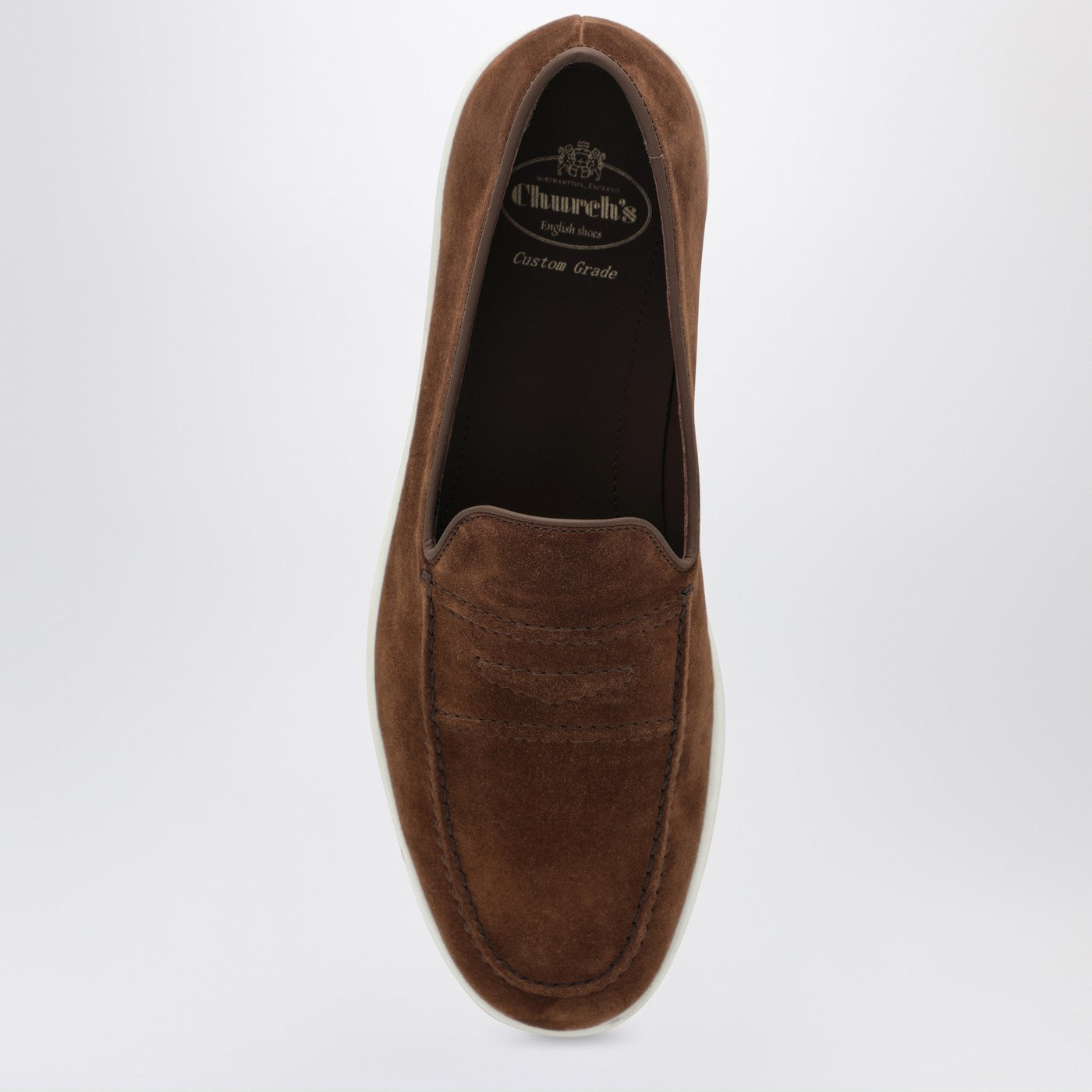 Peebles-Loafer aus braunem Wildleder